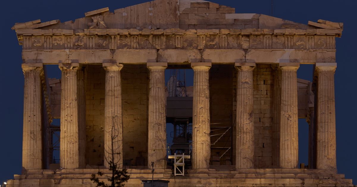 The Parthenon in Athens briefly shed its scaffolding. Here's a look at its restoration :: WRAL.com