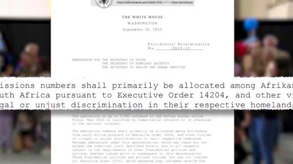 Maine to resettle 50 refugees from South Africa