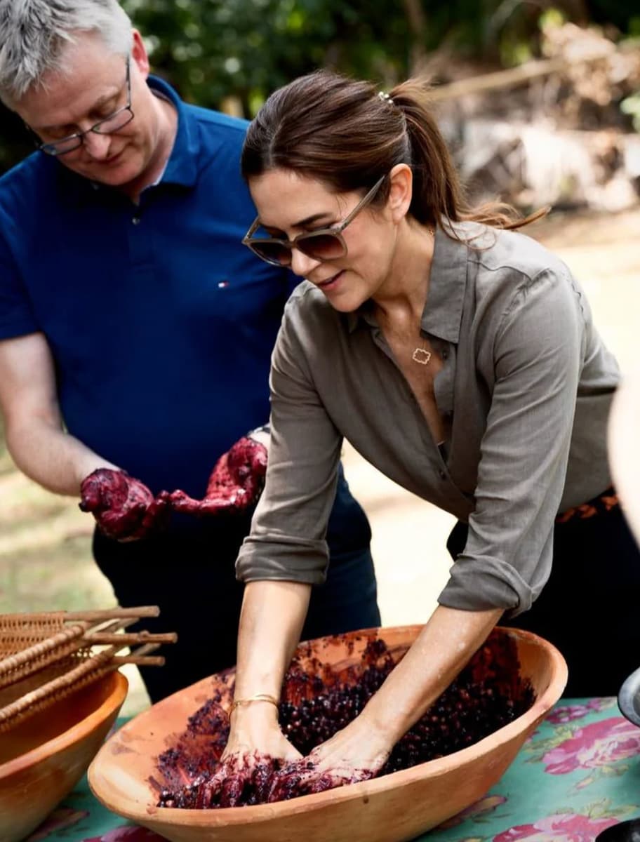 Her schedule also included a visit to Agrizone, a centre dedicated to sustainable farming