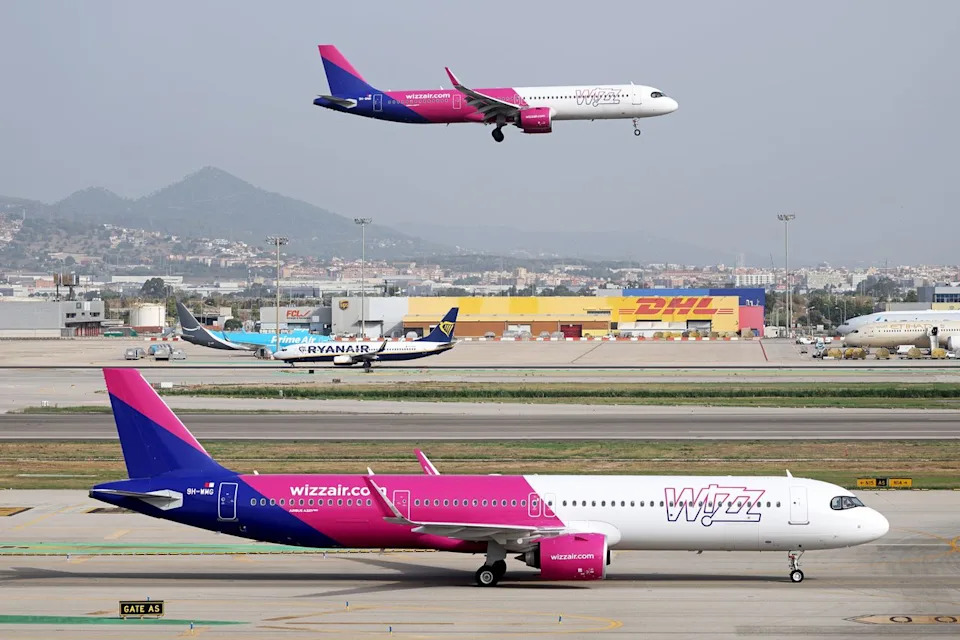 Joan Valls/Urbanandsport/NurPhoto via Getty Two Wizz Air planes
