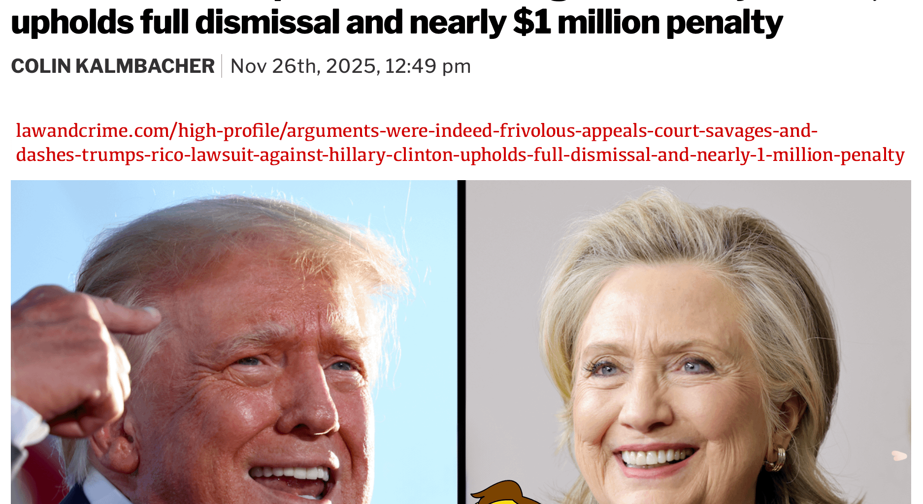 Ha! Another lawfare attack lost!