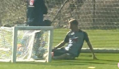 Hugo Larsson tvingades avbryta landslagets träning på Marbella