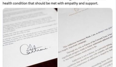 Kensington Palace posts close-up of Princess of Wales signing a letter as ‘Catherine’ just days after BBC apologised for calling her Kate Middleton