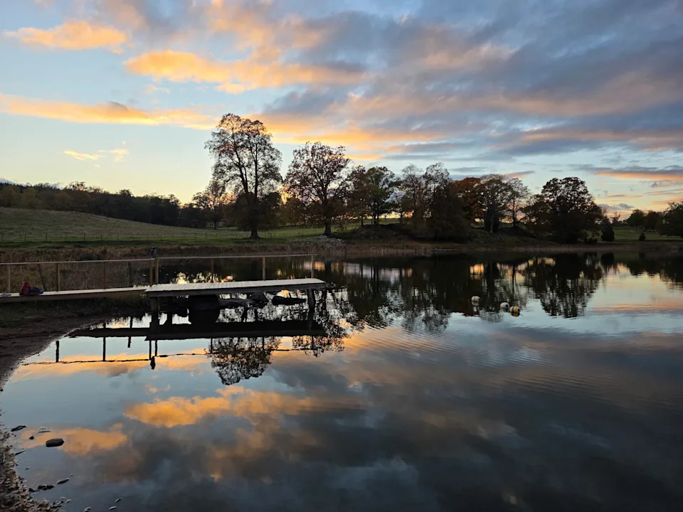 Wallby lake at sunset
