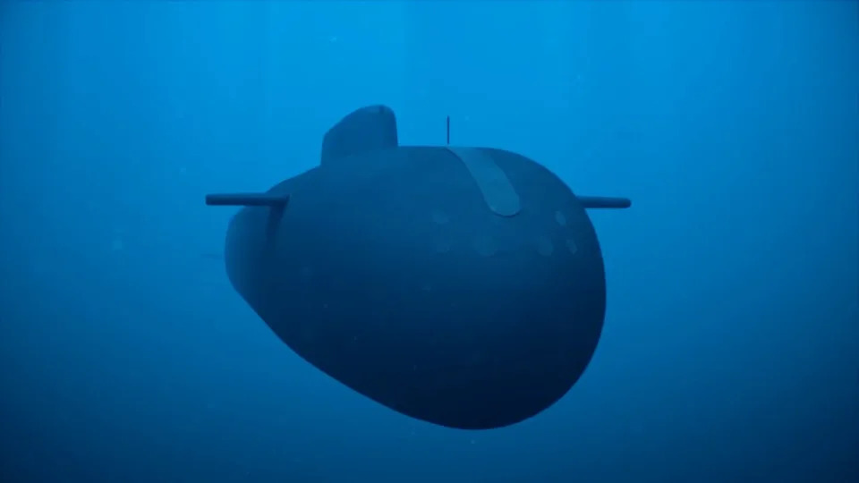 Russia's Poseidon nuclear-capable system is seen in this still image taken from an animated video released on July 19, 2018. Russian Defence Ministry/Handout via REUTERS ATTENTION EDITORS - THIS IMAGE HAS BEEN SUPPLIED BY A THIRD PARTY. NO RESALES. NO ARCHIVES. MANDATORY CREDIT.