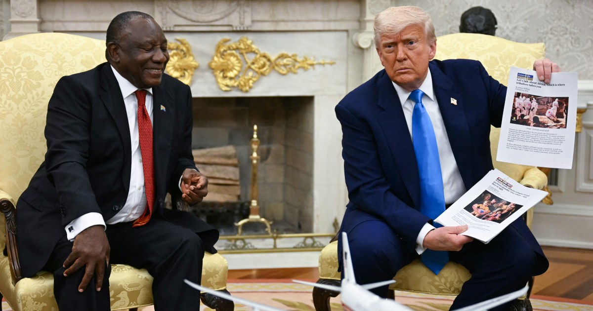 Trump says US to boycott South Africa G20 summit over white ‘genocide’ | Donald Trump News