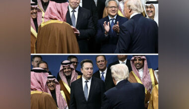Elon Musk and US President Donald Trump at the US–Saudi Investment Forum in Washington. (Photo: X/@elonmusk)