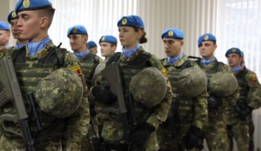 Moldovan Military Armed with AUG Assault Rifles
