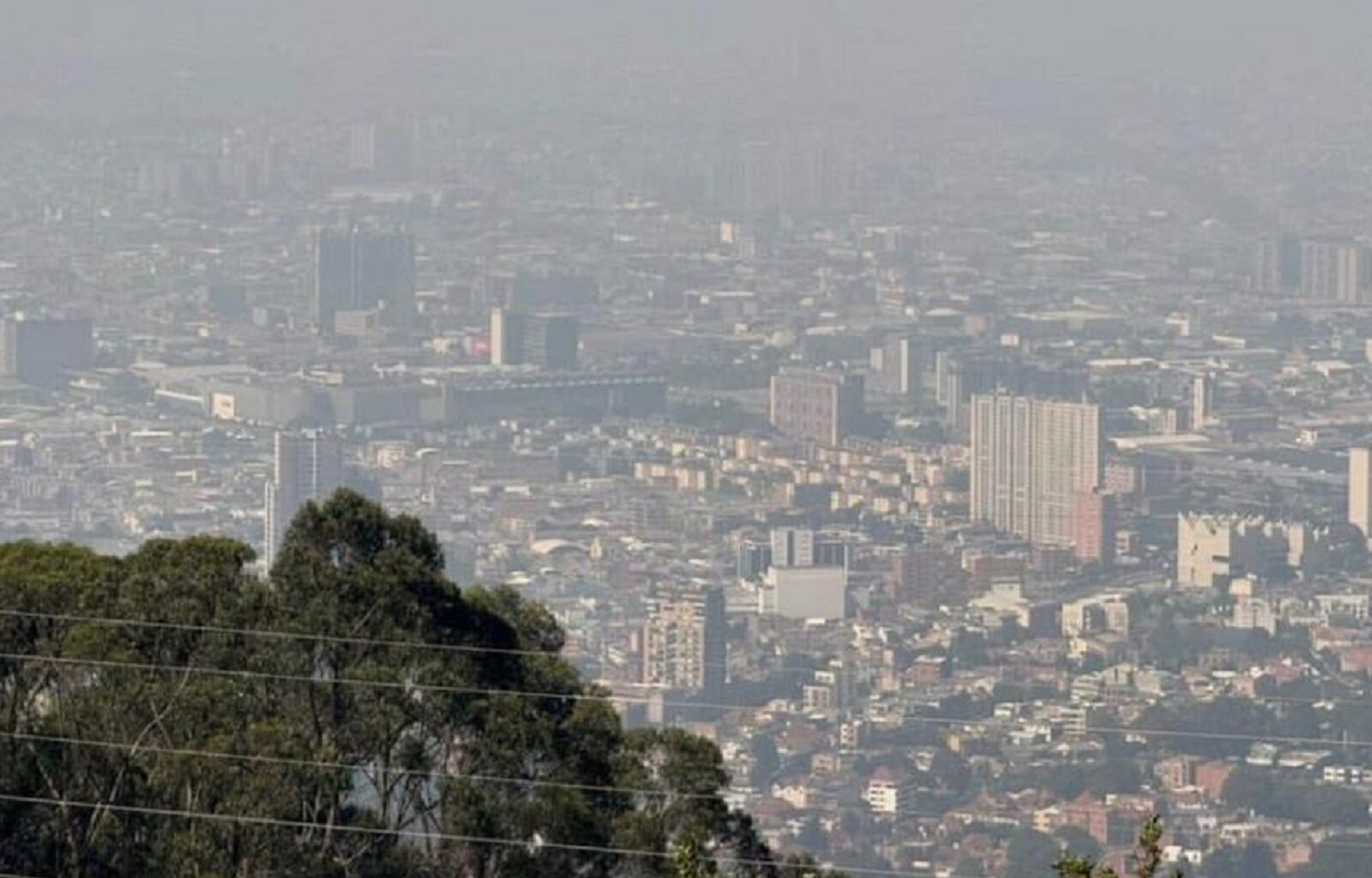 Bogota, Colombia, air pollution.