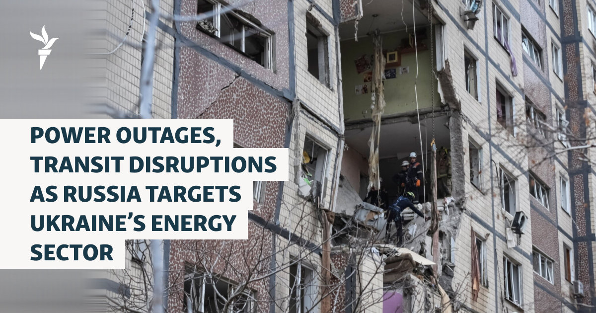 Homes, Energy Sector Hit In Deadly Russian Attack On Ukraine