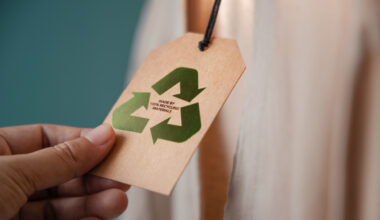 made by 100% recicled products tag