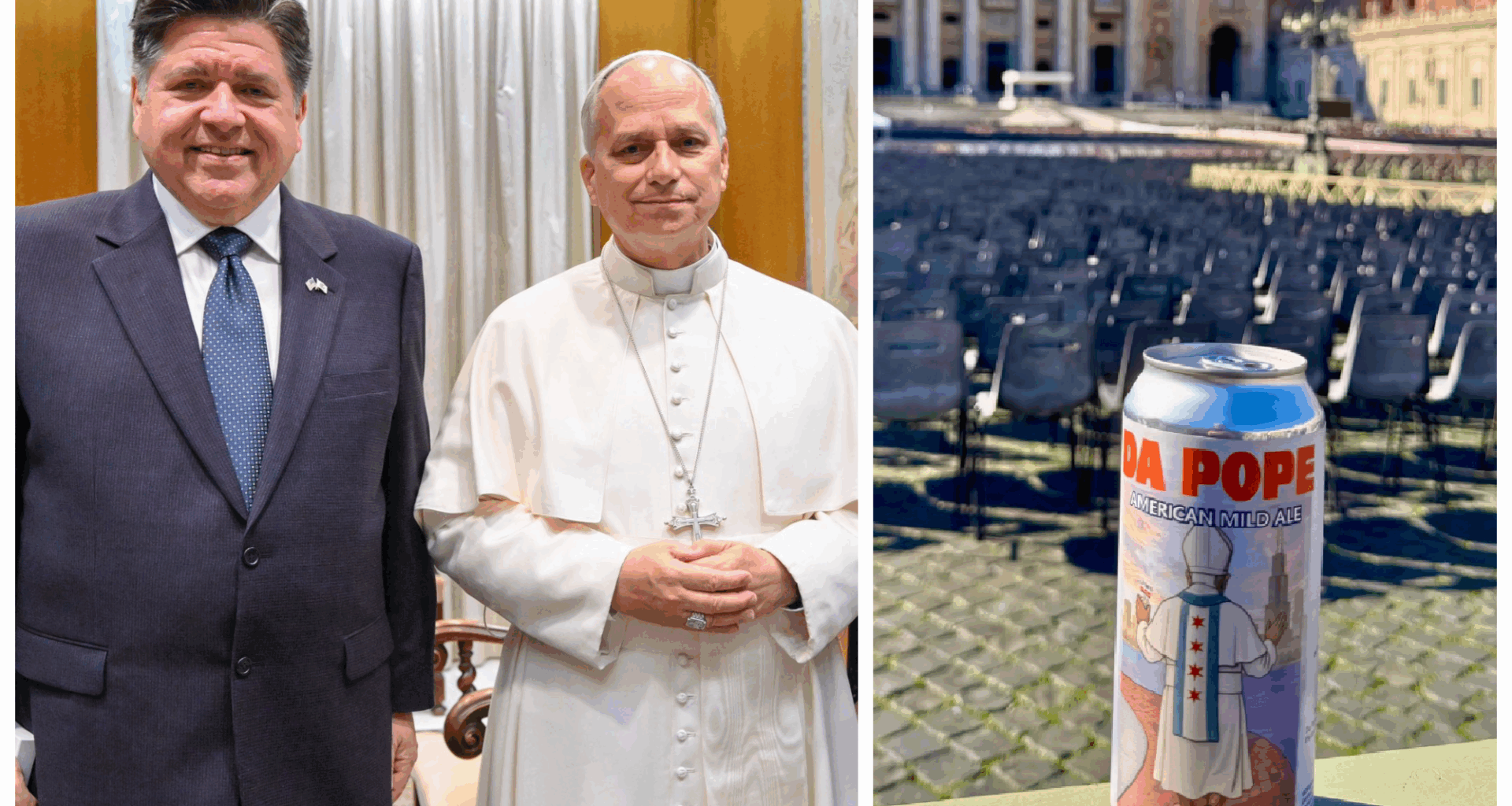 Chicago-Brewed 'Da Pope' Beer Now In Pope Leo's Fridge, Thanks To Gov. Pritzker