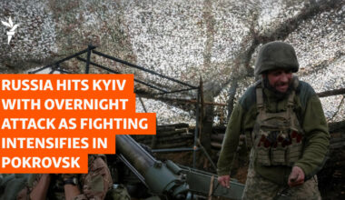 Russia Hits Ukraine With Overnight Attack As Fighting Intensifies in Pokrovsk