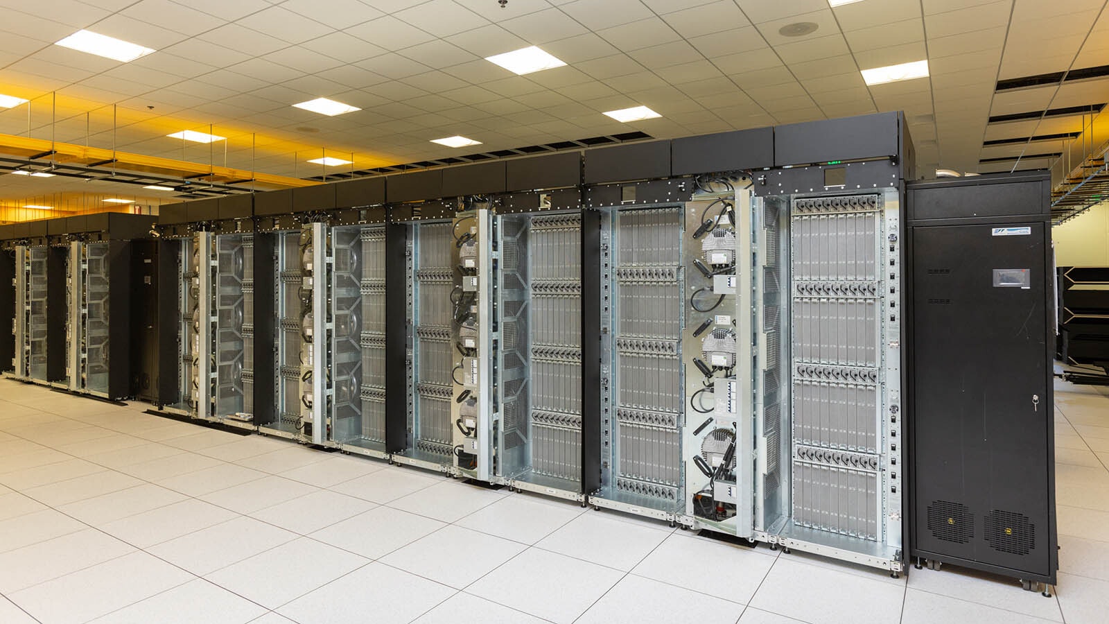 The Cheyenne supercomputer was in service for seven years, but is now being dismantled to move after it sold at auction to a mystery buyer for $480,000. The set-up still packs a punch with speeds at 5.34 teraflopw, or about 5.3 quadrillion calculations per second.