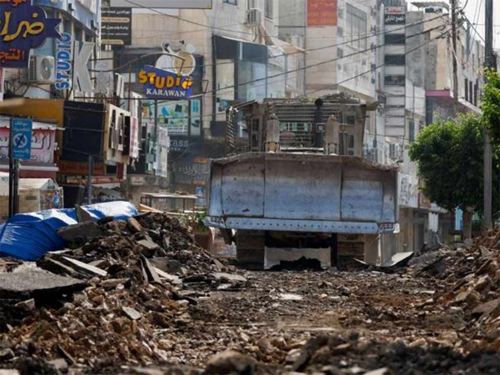 Palestine condemns the demolition of homes in refugee camp