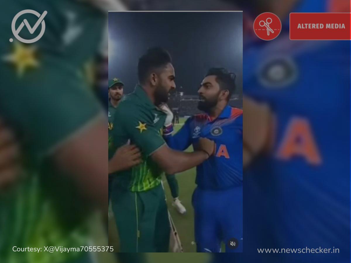 Viral Video Claiming To Show Indian And Pakistani Cricket Players Clashing After Match Is AI-Generated