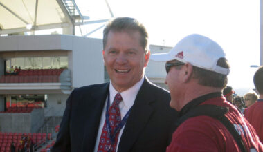 Dave Checketts, at the time owner of Real Salt Lake football club, seen at the club’s stadium in 2011