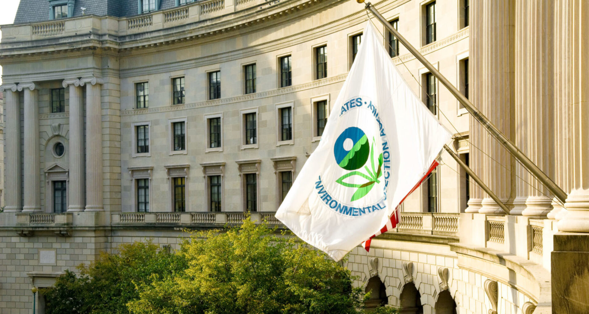 EPA building and flag