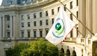 EPA building and flag