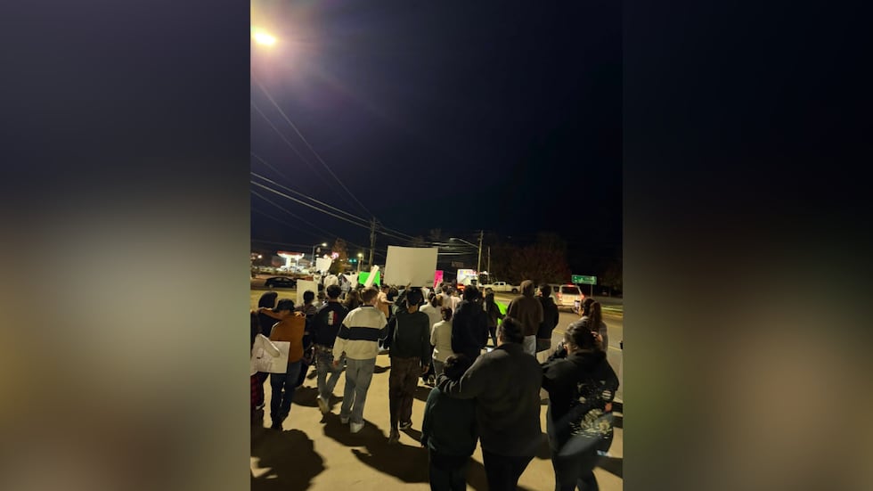 Protest against ICE in Jemison