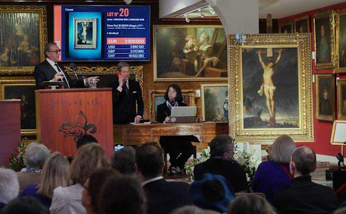 Long-lost Rubens painting depicting crucifixion sells for $2.7M