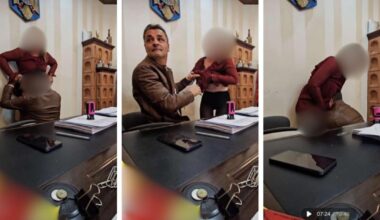 Scandal într-o comună din România: imagini cu un primar care ar agresa sexual o femeie în biroul său. Edilul spune că sunt făcute cu AI