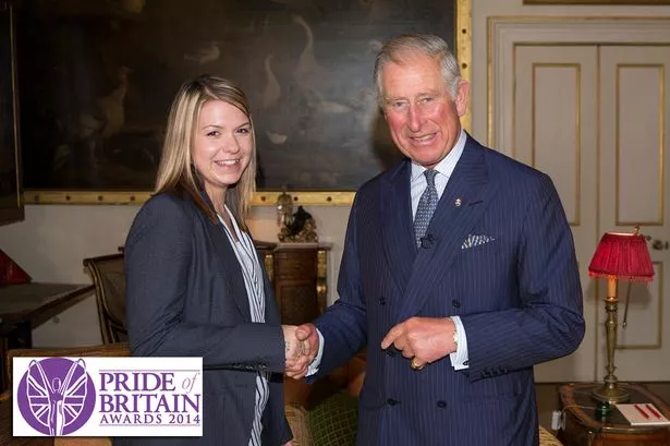 Georgia Hardie meets Prince Charles