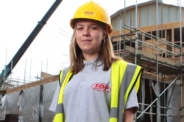 Georgia Hardie who is a site manager in the building trade