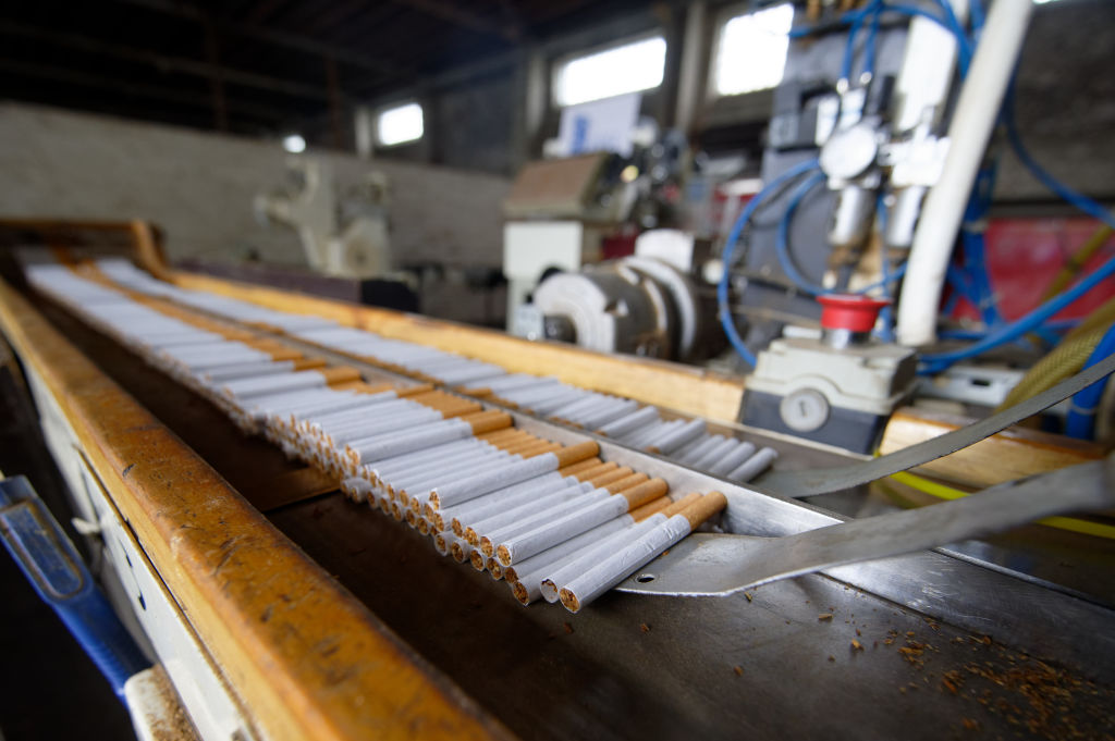 Illegal cigarette factory excavated