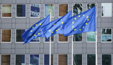 EU Flags In Brussels