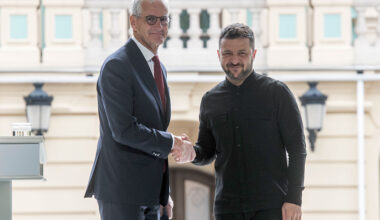 Ukrainian President Volodymyr Zelenskiy Met With Norwegian Prime Minister Jonas Gahr Store In Kyiv