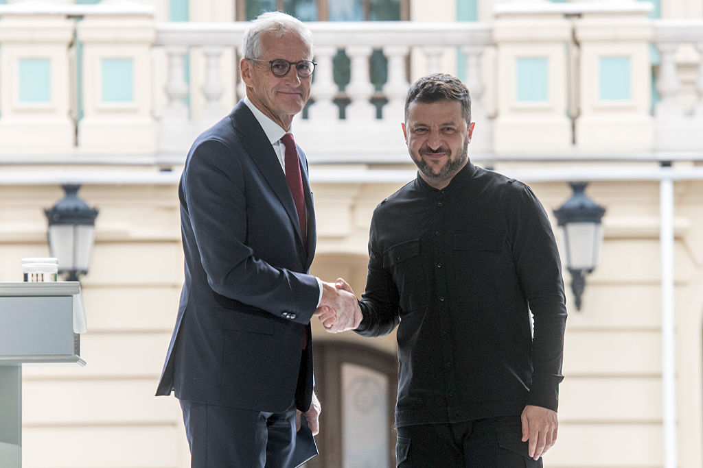 Ukrainian President Volodymyr Zelenskiy Met With Norwegian Prime Minister Jonas Gahr Store In Kyiv