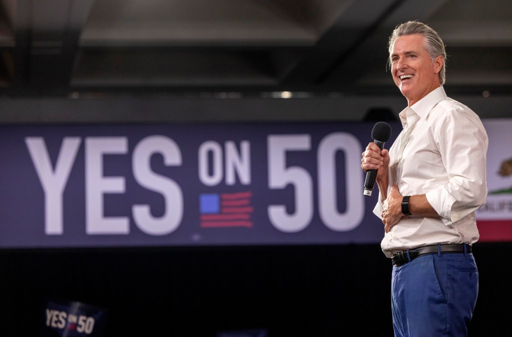 Gavin Newsom's Redistricting Gamble Makes Him POTUS Front-Runner