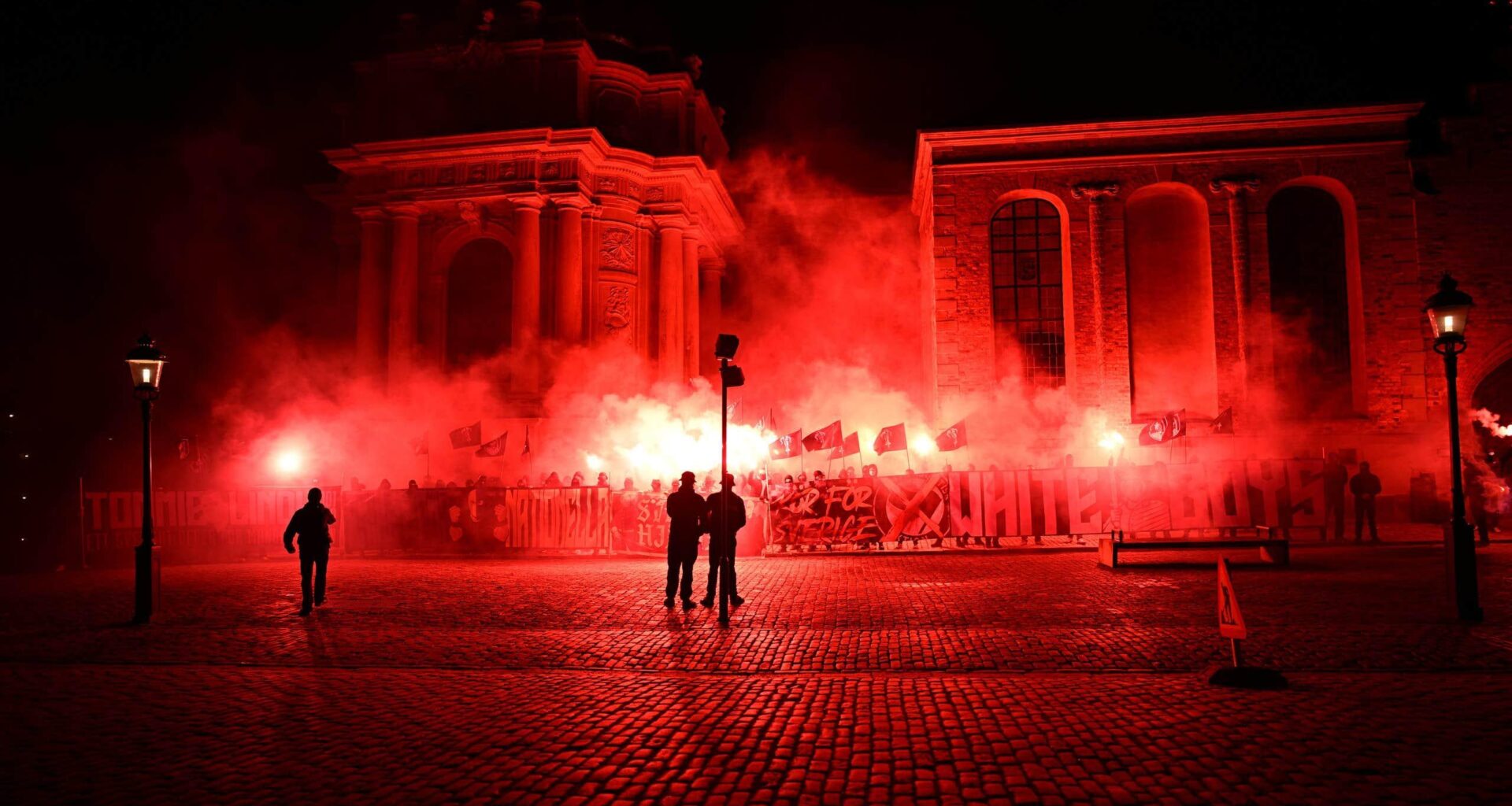 Nazistmanifestation i centrala Stockholm