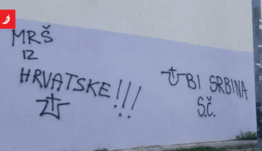 U Splitu osvanuli grafiti s porukama mržnje prema Srbima