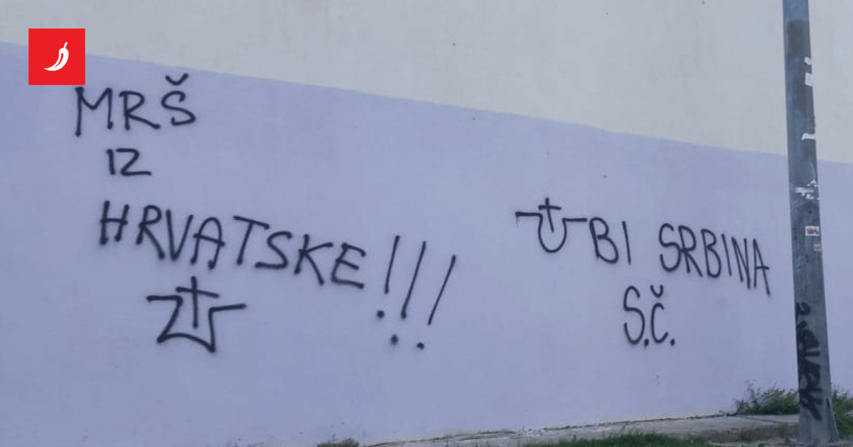 U Splitu osvanuli grafiti s porukama mržnje prema Srbima