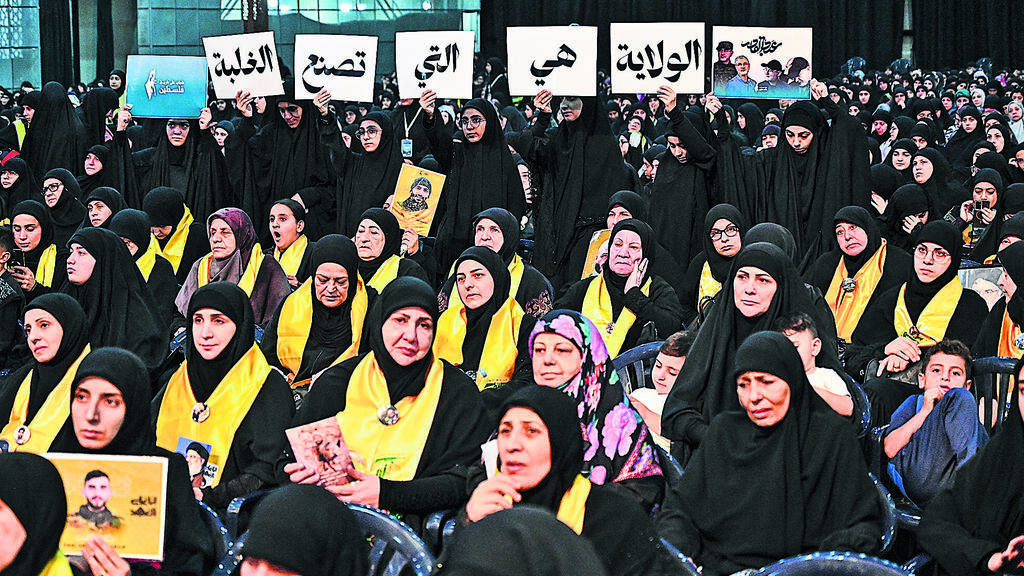 A Hezbollah rally (Photo: NurPhoto/Fadel Itani/AFP) עצרת של חיזבאללה