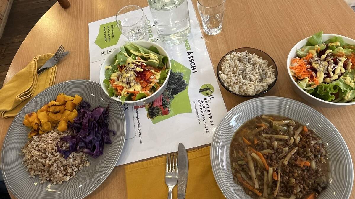 The "Mesa" in Esch/Alzette serves local vegetarian dishes without a lot of frippery. The dishes are healthy and not too heavy, so you can get back to work after your lunch break.