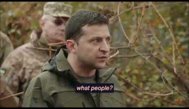 In 2019, Zelensky announced a partial withdrawal of forces from Donbass to deescalate tensions with Russia. Soldiers revolted.  He went to Zolote to speak to them. Azov troops told him they wouldn't let him pull back. Here he is getting chewed out by a soldier.