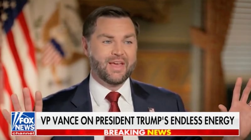 JD Vance on Hannity talking Trump sleeping habits.