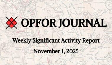 Weekly Significant Activity Report - November 1, 2025