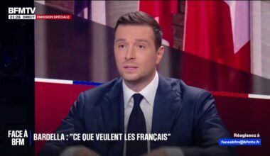 Jordan Bardella dénonce une "immigration de peuplement" et "pense que la France est aujourd'hui menacée de disparition"