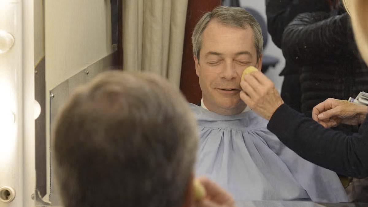 Make-up artists 'used bodily fluids on Farage during BBC appearances', insider claims