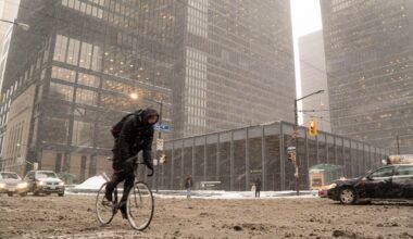 Winter arrives with wet snow, rain