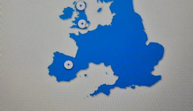 Reckon this map of the British Isles may be slightly off on my mandatory fire training course for work