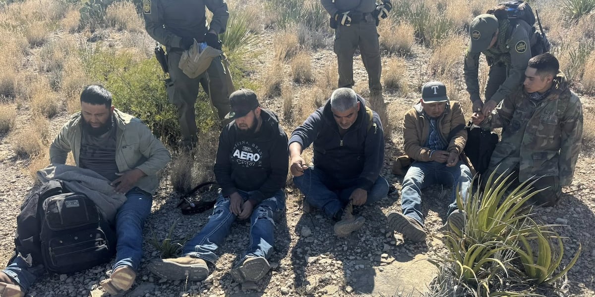5 illegal immigrants found in Terrell County canyon