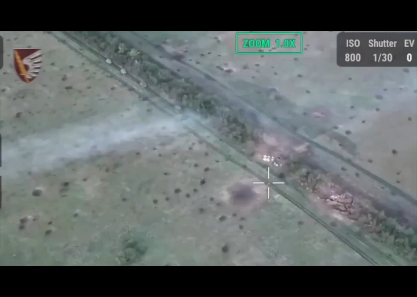 Columns of Russian armor get hit and destroyed. One Russian BMP crew is disfigured after a chase, cluster munitions pound fields, drone drops eliminate Russian soldiers, a Lancet misses - Archival Footage 2024