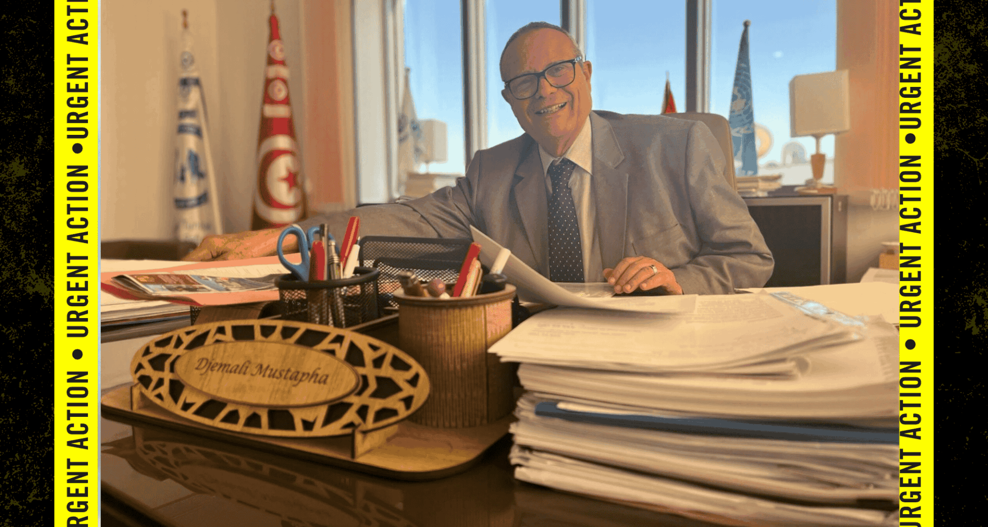 Mustapha Djemali, head of the CTR (Tunisian Refugee Council)