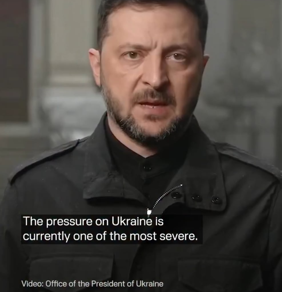 President Zelenskyy: The pressure on Ukraine is currently one of the most severe