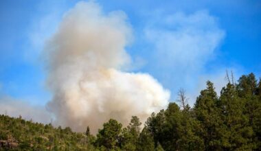 Wildfire burning near Turkey Tracks shooting range northwest of Woodland Park